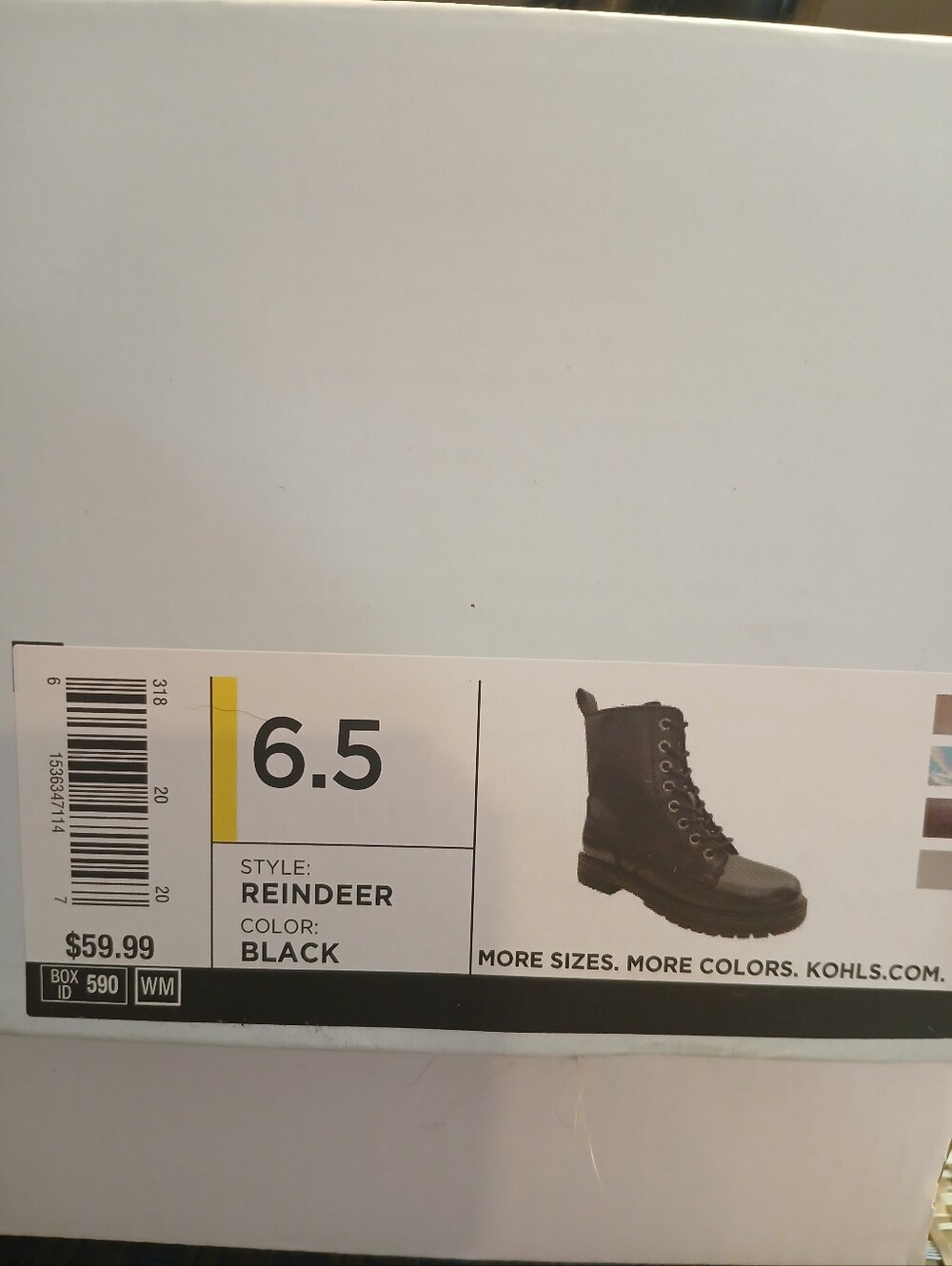 SO Reindeer Women's Black Combat Boots Size 6.5 - Picture 7 of 7